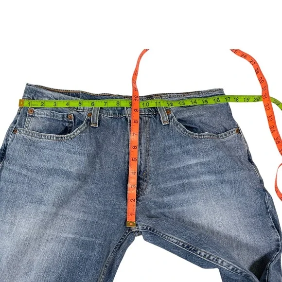 Levi's 33x34 Blue 559 Relaxed Straight Leg Denim Jeans Americana Workwear - Picture 4 of 9